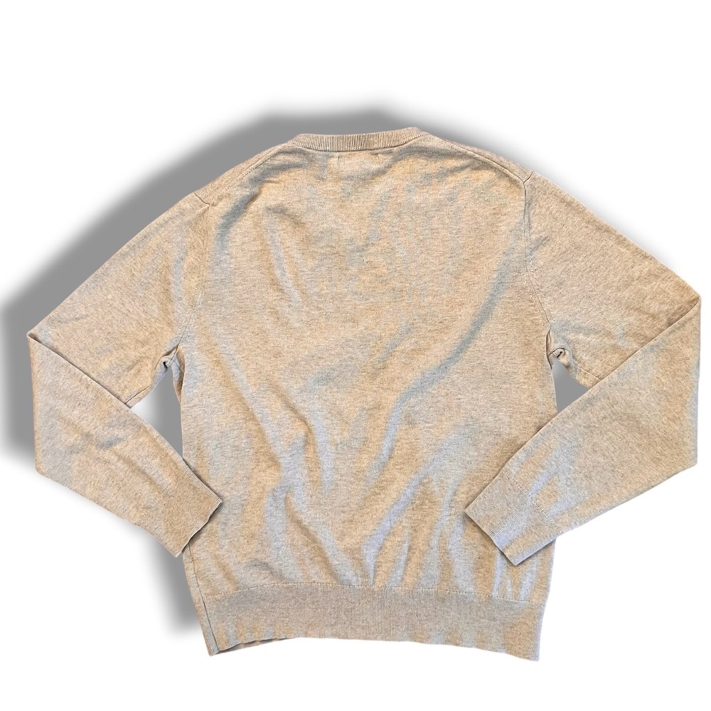 Banana Republic Men's Tan V-neck Silk Cashmere Blend Sweater Size Large Preppy - Picture 4 of 9